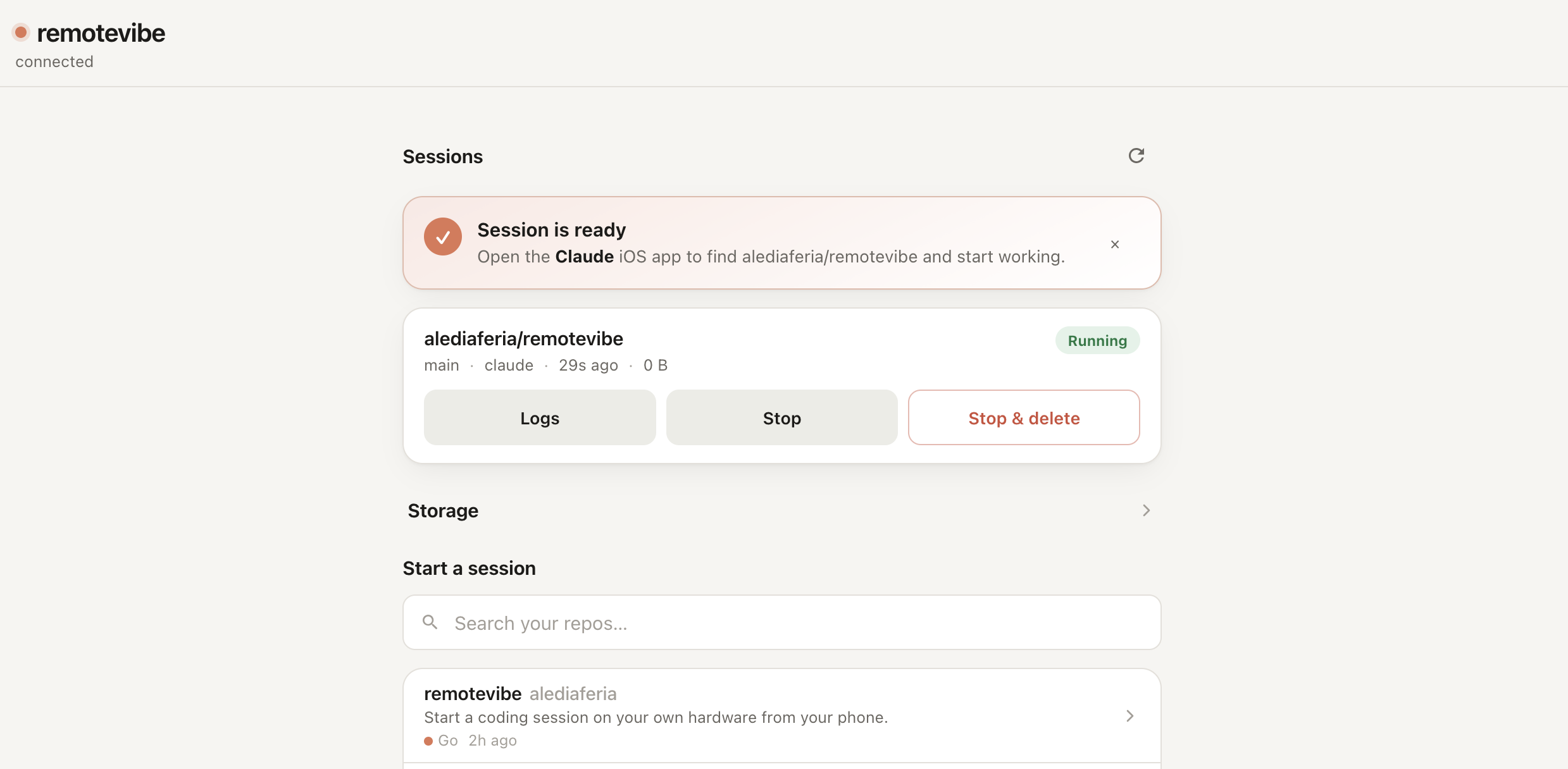 I made a tool to start Claude Code sessions from your phone, wherever you are